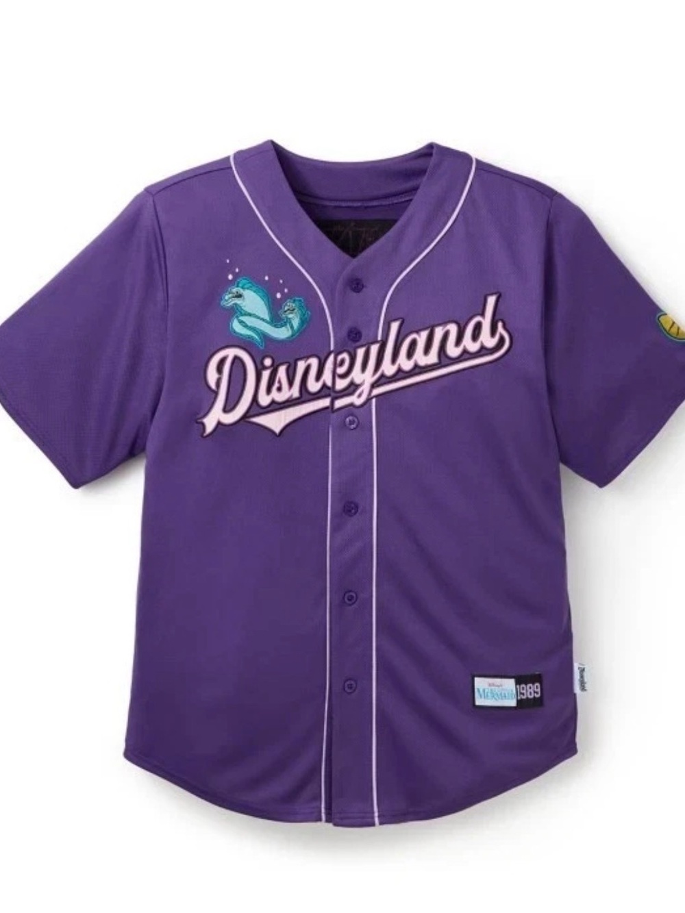 Disneyland Parks The Little Mermaid Ursula 1989 Baseball Jersey Sz Lg NWT